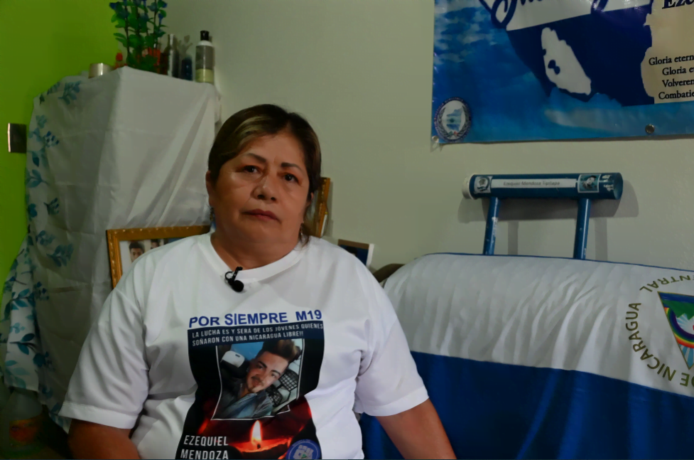 Martha Lira, madre de Ezequiel Mendoza, asesinado en Tipitapa. Foto | CONFIDENCIAL/Alejandra Padilla