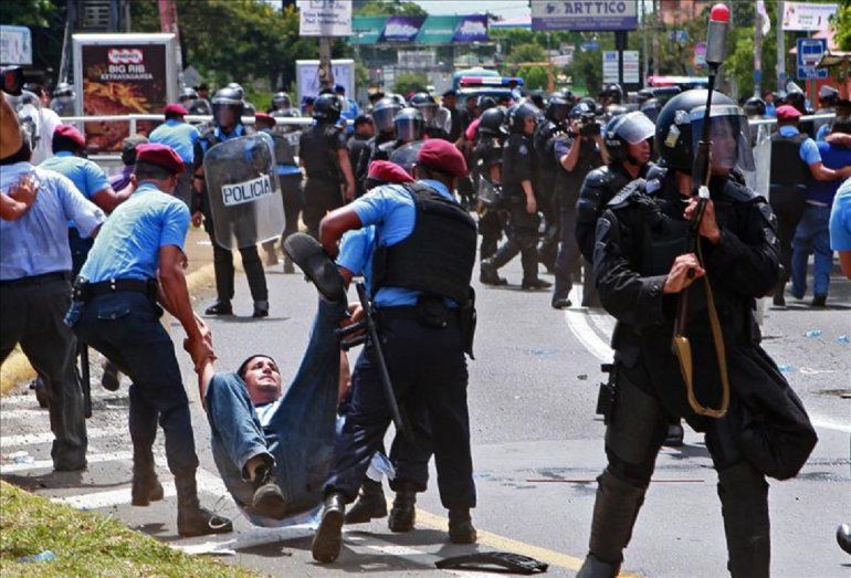 La Policía es el principal brazo represor de la dictadura de Daniel Ortega. ARCHIVO