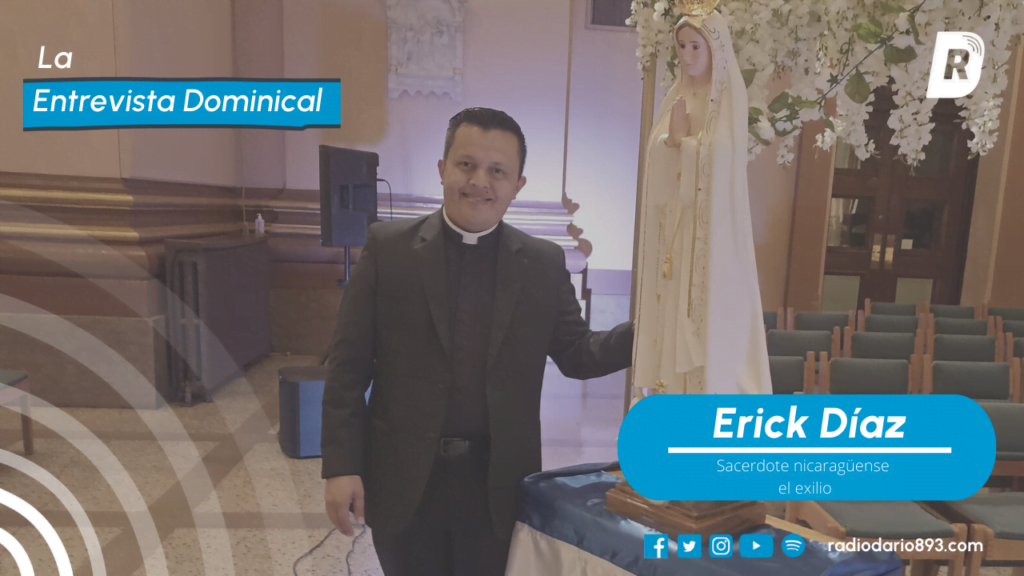 Sacerdote nicaragüense Erick Díaz. Foto | tomada de su cuenta en Facebook