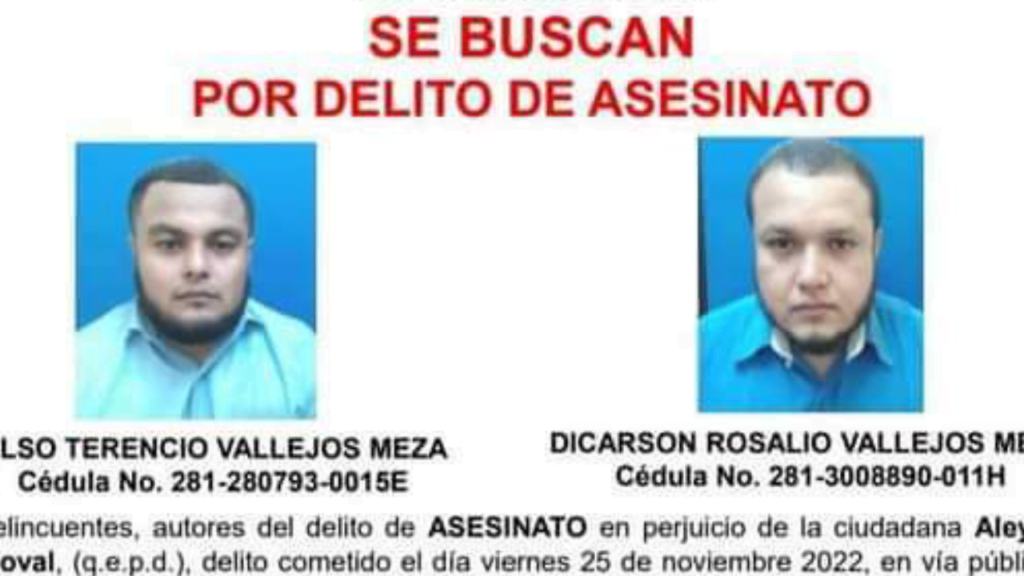 La fotografía de los hermanos Vallejos fue circulada este martes por la policía.