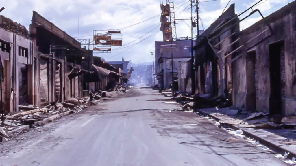 El día antes de la tragedia, el 22 de diciembre de 1972, lo más llamativo fue que en Managua hubo un atardecer rojizo que extendió su tinte sobre el cielo. Foto | La Prensa