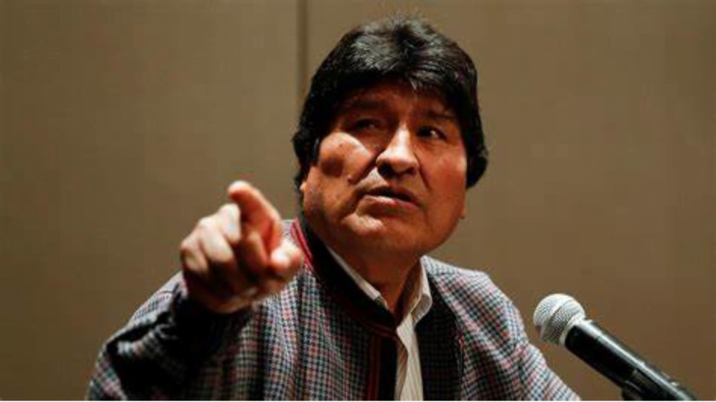 Evo Morales también fue denunciado el pasado jueves ante la Fiscalía por la presunta comisión de los delitos contra la seguridad nacional y traición a la patria. Tomada de internet